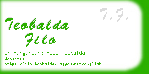 teobalda filo business card